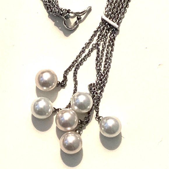 Vintage Fashion Statement Pearl Necklace - Picture 7 of 16